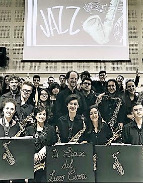 Concerto dell'ensemble di sax e percussioni del liceo musicale “Teresa Ciceri” a Colico